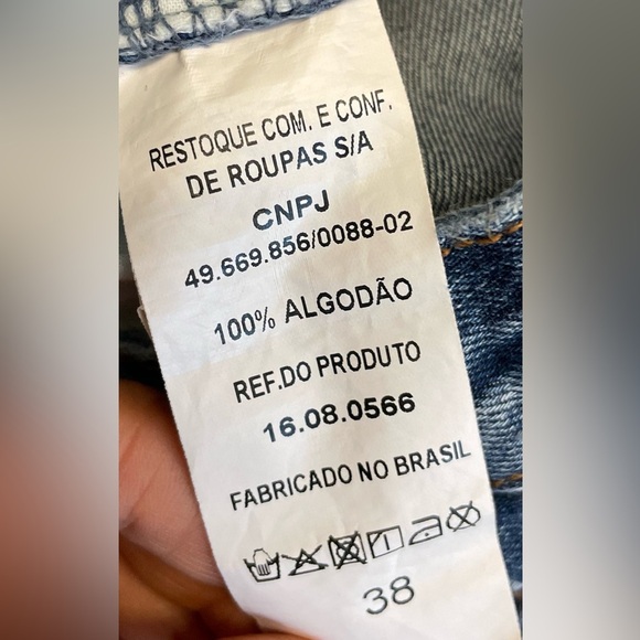 John John distressed 90s inspired 100%cotton denim jean skirt women's size Small - Picture 7 of 11